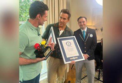 Ryan Reynolds, Hugh Jackman receive Guinness world record for 'Deadpool & Wolverine' trailer