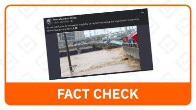 FACT CHECK: Photo of damaged Marcos Bridge taken in 2020, not caused by Carina - rappler.com - Philippines - city Marikina - city Pasig