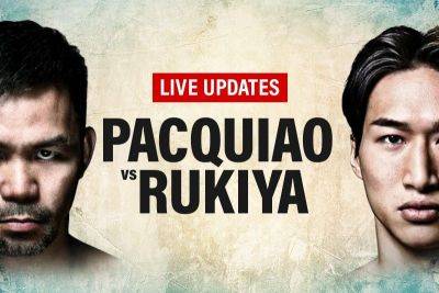 PhilstarLIVE - Manny Pacquiao - LIVE updates: Pacquiao vs Anpo - philstar.com - Philippines - Japan - city Tokyo, Japan