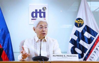 Alfredo Pascual - Louella Desiderio - Pascual quits as DTI chief - philstar.com - Philippines - city Manila, Philippines