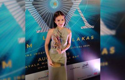 Gabby Padilla remembers father after Cinemalaya Best Actress win