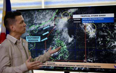 Arlie O Calalo - Benison Estareja - Ismael De-Juan - Tropical Storm Dindo exits - manilatimes.net - Philippines - Japan - city Manila, Philippines