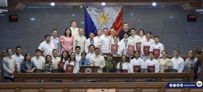 Paris Olympics - Abraham Tolentino - Francis Escudero - Carlos Yulo - Jean Mangaluz - Filipino Olympic medalists awarded Senate Medal of Excellence, additional cash incentives - philstar.com - Philippines - city Manila, Philippines