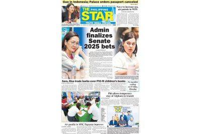 The STAR Cover (August 21, 2024) - philstar.com