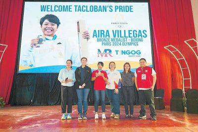 Martin Romualdez - Olympics - Aira Villegas - Karla Estrada - Tingog lawmaker leads Tacloban welcome for Aira - philstar.com - Philippines - region Visayas - city Tacloban - city Manila, Philippines