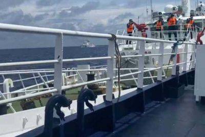 China Coast Guard vessels ram BFAR ship headed to Escoda Shoal