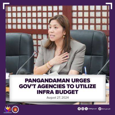 Pangandaman urges gov’t agencies to utilize infra budget - dbm.gov.ph