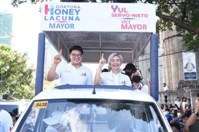 Martin Romualdez - Honey Lacuña - Manila Mayor Honey Lacuna, Vice Mayor Yul Servo announce reelection bid - rappler.com - Philippines - city Manila, Philippines