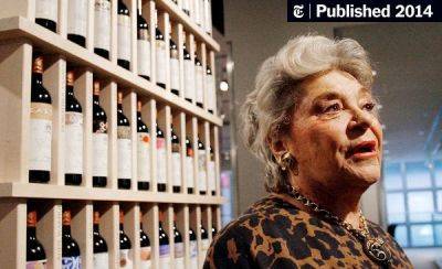 Philippine de Rothschild, Wine Nobility, Dies at 80 - nytimes.com - Philippines - France - Britain - city Paris - Chile