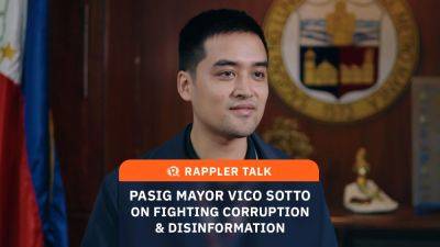 Vico Sotto - Rappler Talk: Pasig Mayor Vico Sotto on fighting corruption and disinformation - rappler.com - Philippines - county Hall