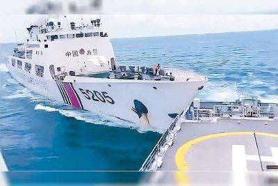 Ghio Ong - Jay Tarriela - Teresa Magbanua - Ronnie Gil Gavan - International - Chinese vessel rams PCG patrol ship 3 times - philstar.com - Philippines - Japan - China - city Manila, Philippines