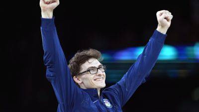 Paris Olympics - Simone Biles - Olympics gymnastics: Stephen 'Pommel Horse Guy' Nedoroscik wins bronze medal - apnews.com - Usa - Ireland - Kazakhstan - state Massachusets