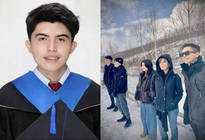 Donna Cruz's son graduates magna cum laude in medical biology