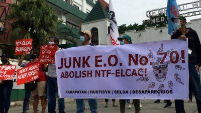 Marcos urged to realign NTF-ELCAC budget to social services