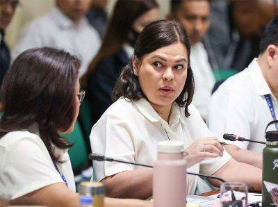 Sara Duterte - Stella Quimbo - Arlene Brosas - Leni Robredo - Rodante Marcoleta - Dominique Nicole Flores - Sara Duterte, OVP officials no-show at 2025 budget hearing - philstar.com - Philippines - county Martin - city Manila, Philippines