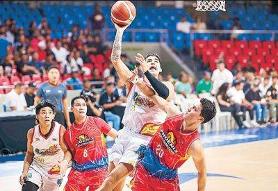 Scottie Thompson - Olmin Leyba - Adrian Nocum - Andrei Caracut - Caelan Tiongson - Rain or Shine secures 5th win - philstar.com - Philippines - county San Miguel - city Manila, Philippines