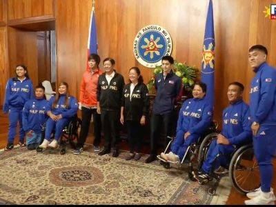 Ferdinand Marcos-Junior - Ralph Edwin Villanueva - Ernie Gawilan - Angel Otom - Paris Paralympians recognized at Malacanang - philstar.com - Philippines - city Manila, Philippines