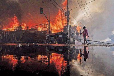 Ghio Ong - Massive fire hits neighborhood in Tondo - philstar.com - Philippines - city Manila, Philippines