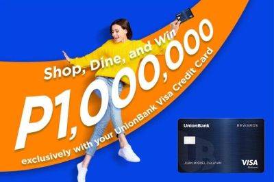 Win up to P1 million in cashback with UnionBank Visa Credit Card