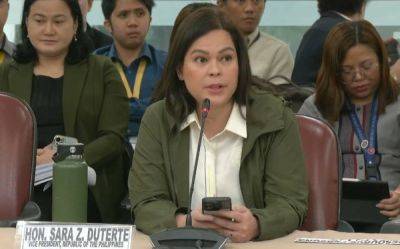 Duterte 'unbowed' as she accuses lawmakers of making case for impeachment