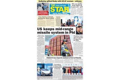 The STAR Cover (September 20, 2024) - philstar.com