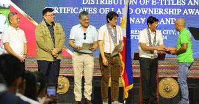 Ferdinand R.Marcos-Junior - Conrado M.Estrella - [SPLIT News Alert] PBBM distributes land titles in Panay and Guimaras Islands - dar.gov.ph