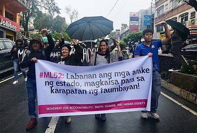 Rodrigo Duterte - Ferdinand Marcos-Senior - Bayan Muna - Martial Law - Ghio Ong - International - Activists lament persistent rights violations in ML’s 52nd anniversary - philstar.com - Philippines - city Manila, Philippines