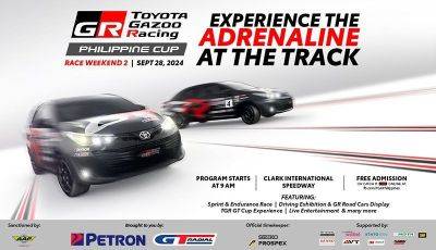 Toyota continues ‘Fun to Drive’ spirit with Race Weekend 2 of Gazoo Racing Philippine Cup - philstar.com - Philippines - county San Diego - city Manila, Philippines