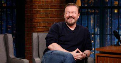 Ricky Gervais completely unrecognisable in unearthed snaps from failed pop star attempt