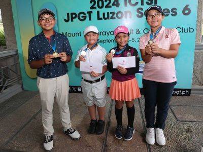 Georgina Handog - Quincy Pilac - Young golfers overcome adversity to reign at JPGT Malarayat - philstar.com - city Santos - city San Rafael - city Lipa