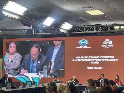 Francisco Tiu Laurel-Junior - Roger Navarro - APEC ministers commit to food security by combatting food loss and waste - da.gov.ph - Philippines - Peru - county Navarro