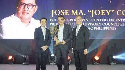 CATHERINE S VALENTE - Go Negosyo - Joey Concepcion - Concepcion bags Chairman's Award - manilatimes.net - Philippines - city Pasay