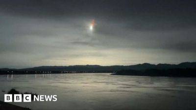 Watch: Moment asteroid lights up night sky in Philippines - bbc.co.uk - Philippines - state Arizona